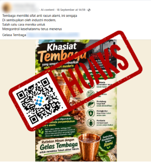 Tangkapan layar konten yang beredar, dengan penanda dari Komdigi.