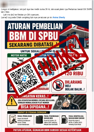 Tangkapan layar konten yang beredar, dengan penanda dari Komdigi.